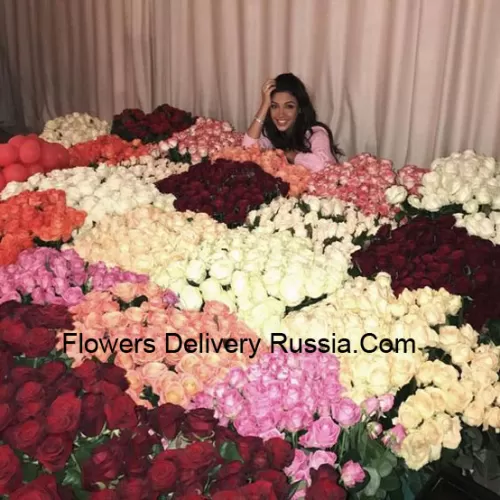 Our Room Full Of Roses Has Many Mixed Colored Rose Arrangements - Total Number Of Roses In The Package Are 2001